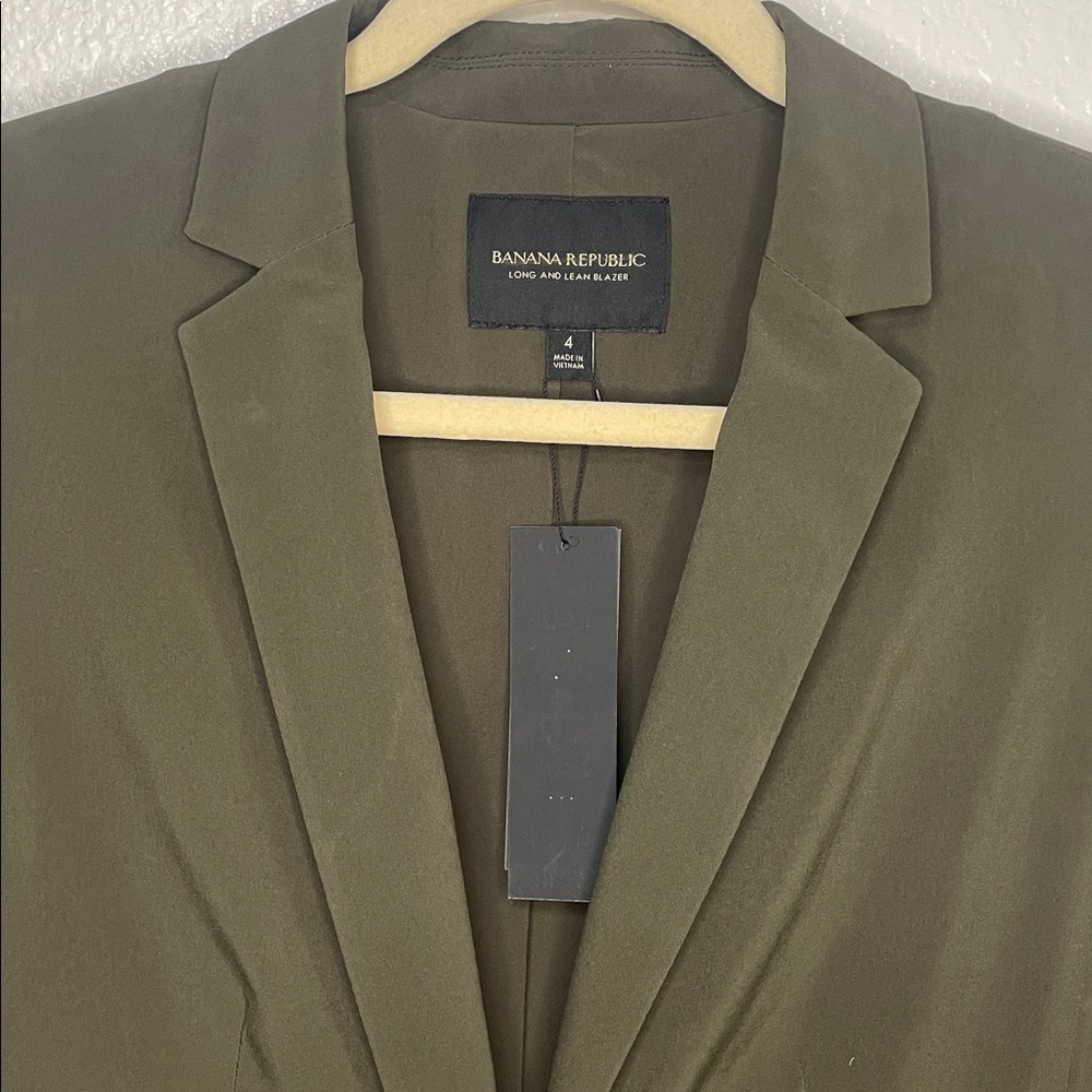 Banana Republic Olive Green Women's Blazer NWT - Picture 3 of 3